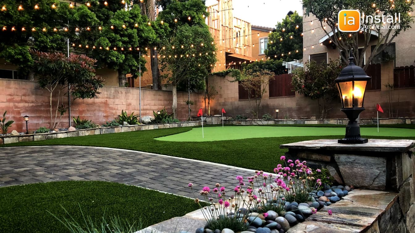 Backyard putting store green cost